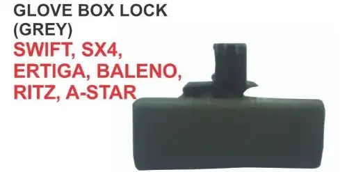 [1098] GLOVE BOX LOCK GREY SWIFT,SX4,ERTIGA,BALENO,RITZ,A-STAR 
